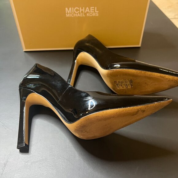 Gloss Black Michael Kors Heels – Size 6.5 - Picture 5 of 5
